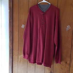 Redhead mens thermal weave Henley